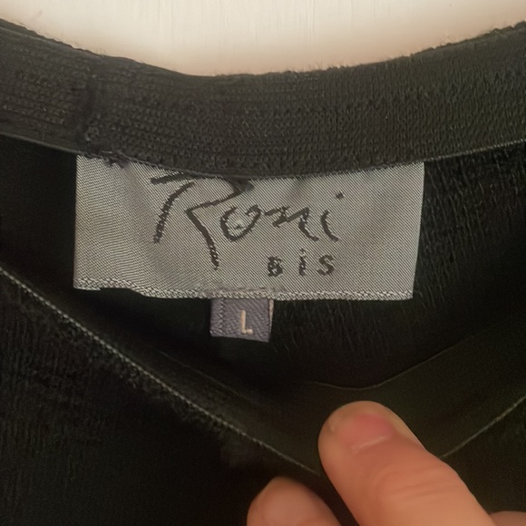 NWOT Roni Bis Pull On Sweater Knit Pant with Leg Pocket LG - Picture 4 of 8